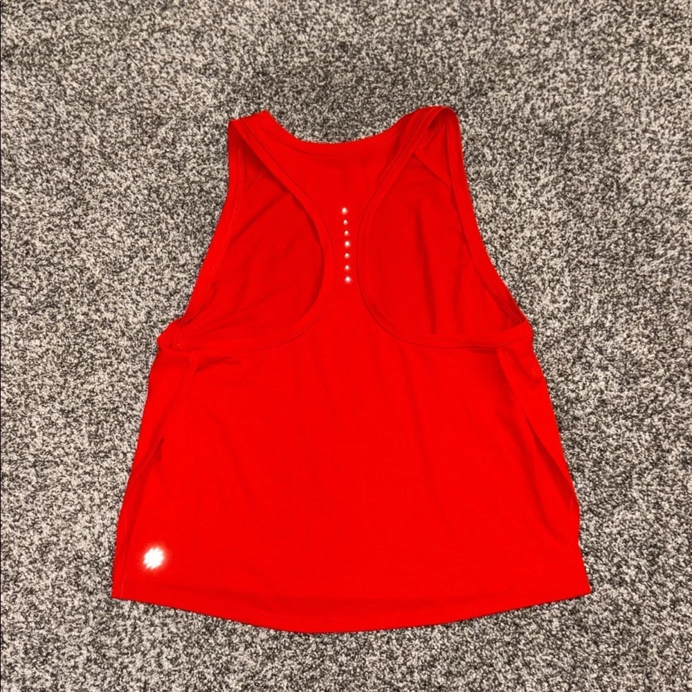 Athleta Grid Knit Tank in Red